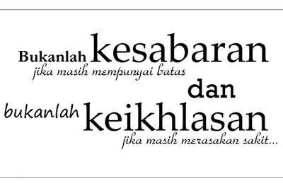 Sabar Dalam Berkorban