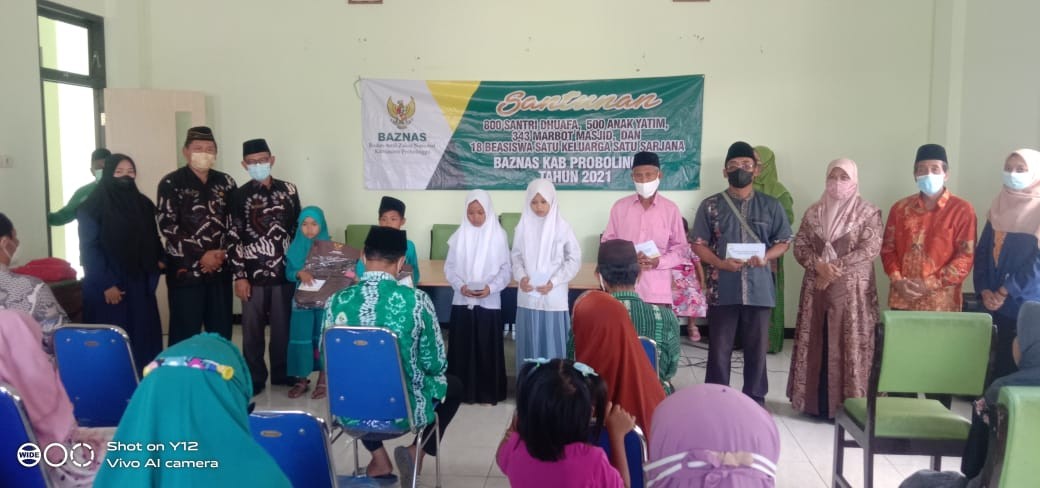 Santunan Yatim Piatu serta Dhuafa ala Baznas Kabupaten Probolinggo