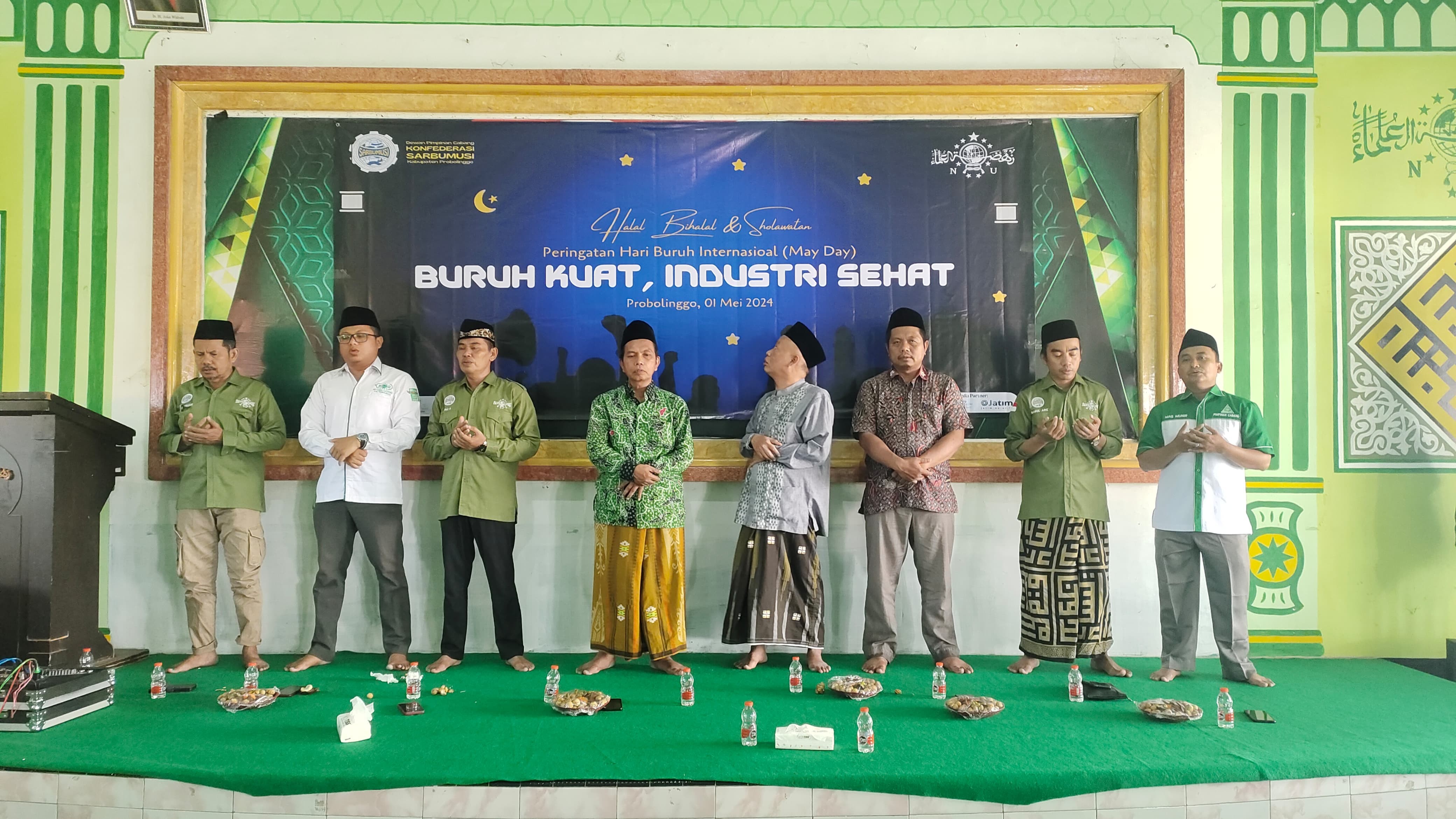 Peringati Hari Buruh Internasional, Sarbumusi Probolinggo Adakan Halal Bihalal